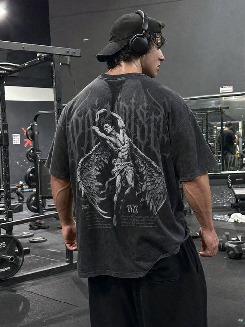 Premium Oversized Washed T-shirt (paradise)