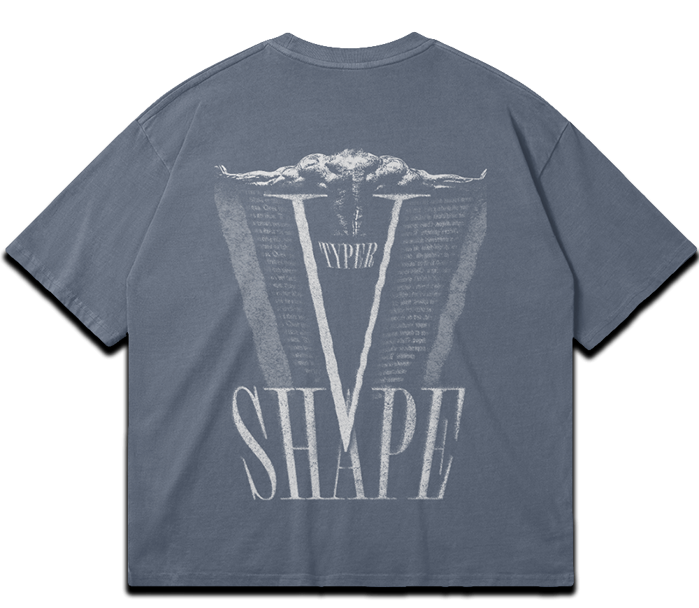 Washed gym T-shirt "V-Taper Shape" – BIGGYMBRO