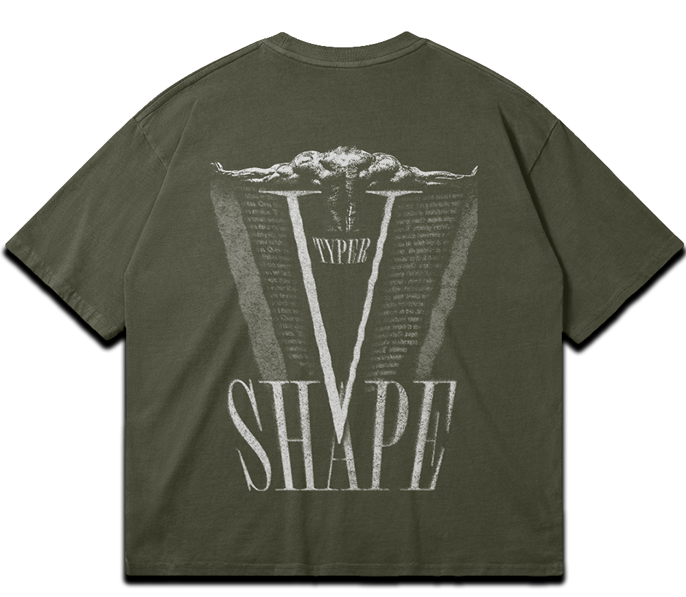 Washed gym T-shirt "V-Taper Shape" – BIGGYMBRO