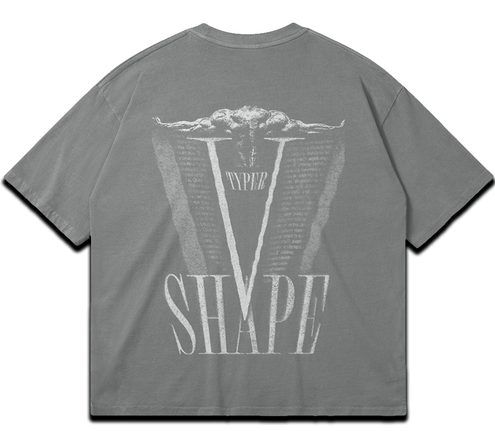 Washed gym T-shirt "V-Taper Shape" – BIGGYMBRO