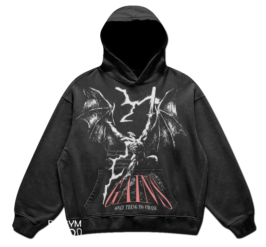 Limited gym hoodie "GAINS" – BIGGYMBRO