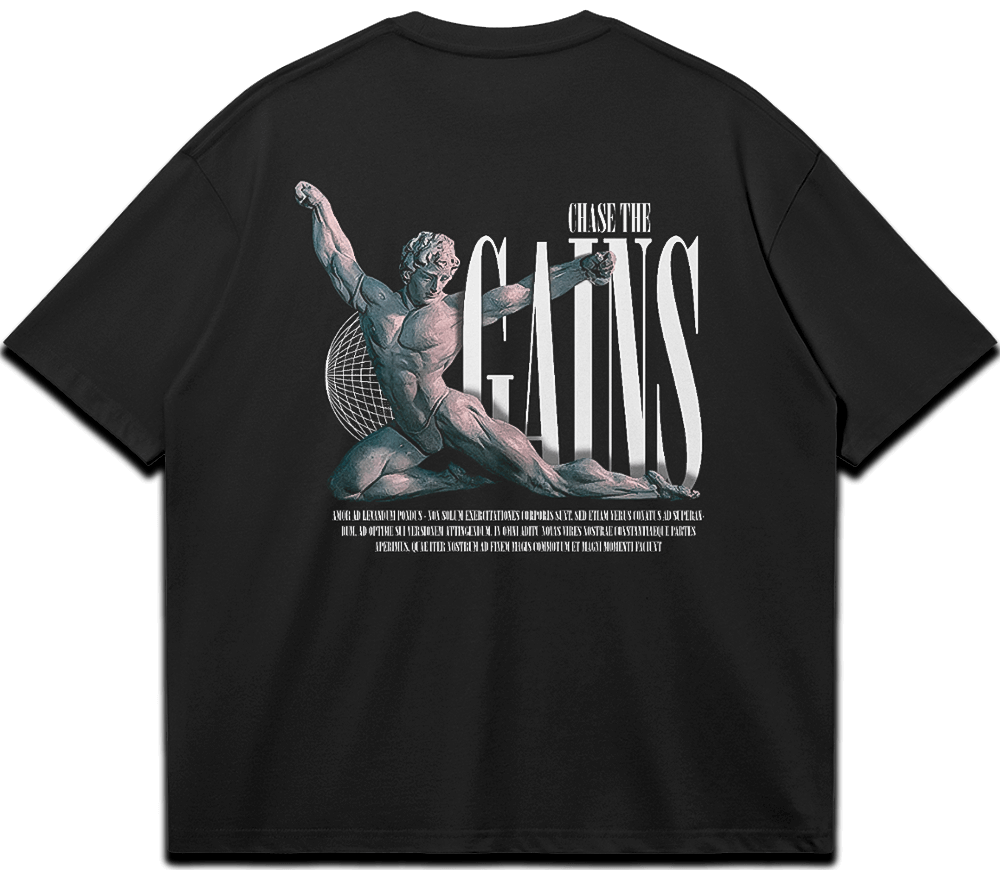 kastiges T-Shirt (chase the gains)