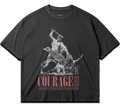 Washed gym T-shirt "Courage V2" – BIGGYMBRO