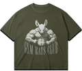 Washed gym T-shirt "Gym Rat Club" – BIGGYMBRO