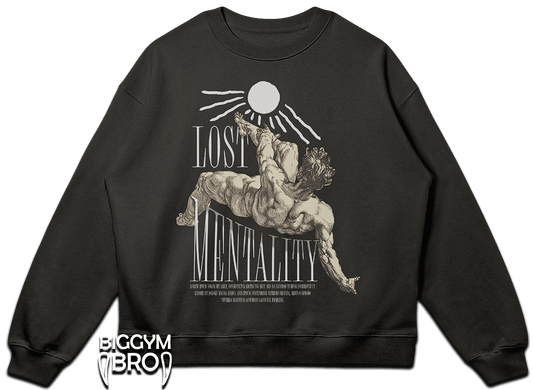 sweat-shirt de gym surdimensionné (lost mentality)