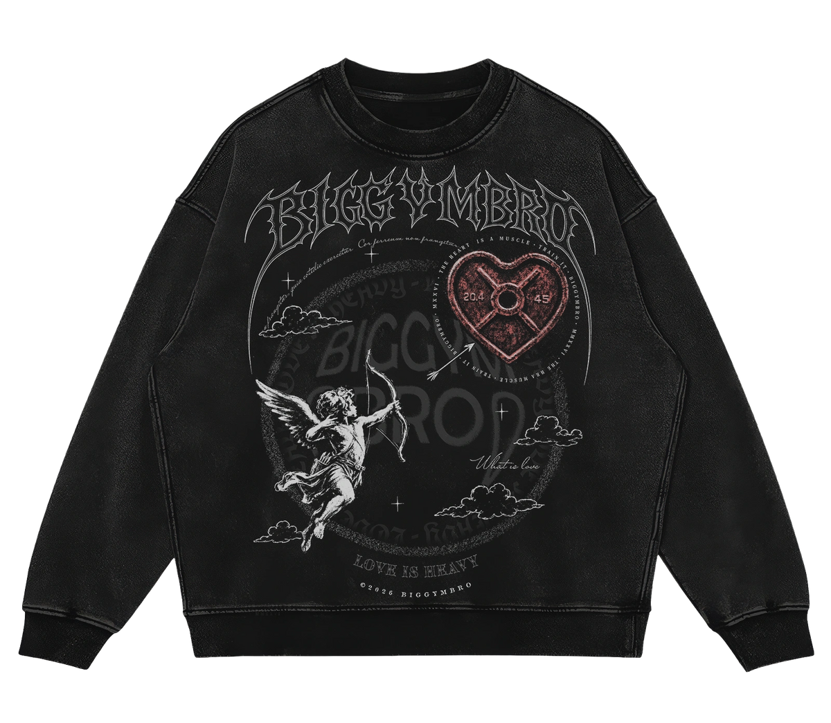 Lifting sweatshirt (love is heavy)
