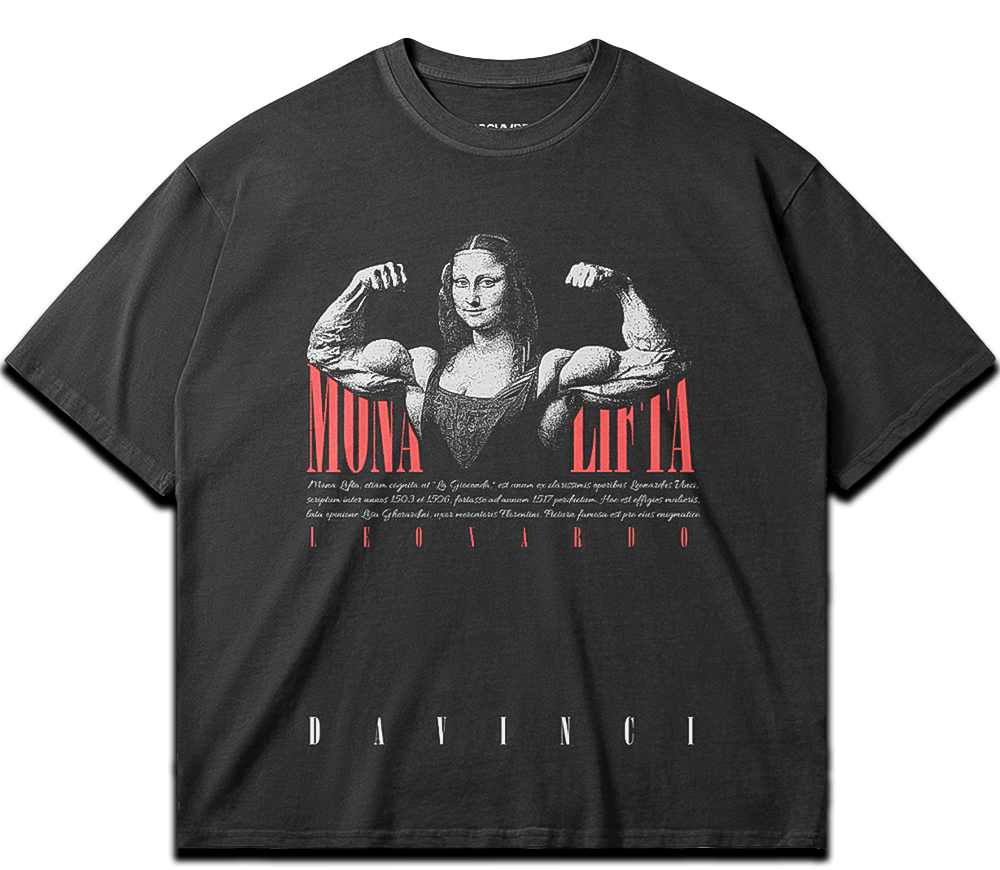 Washed gym T-shirt "Mona Lifta" – BIGGYMBRO