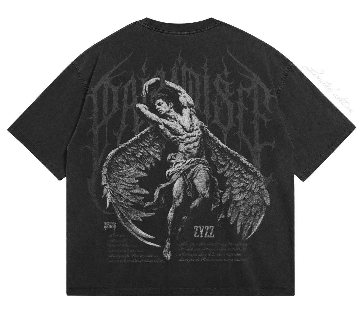 Oversized washed tee "Paradise" – BIGGYMBRO