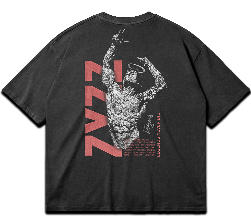 Washed gym T-shirt "Zyzz" – BIGGYMBRO